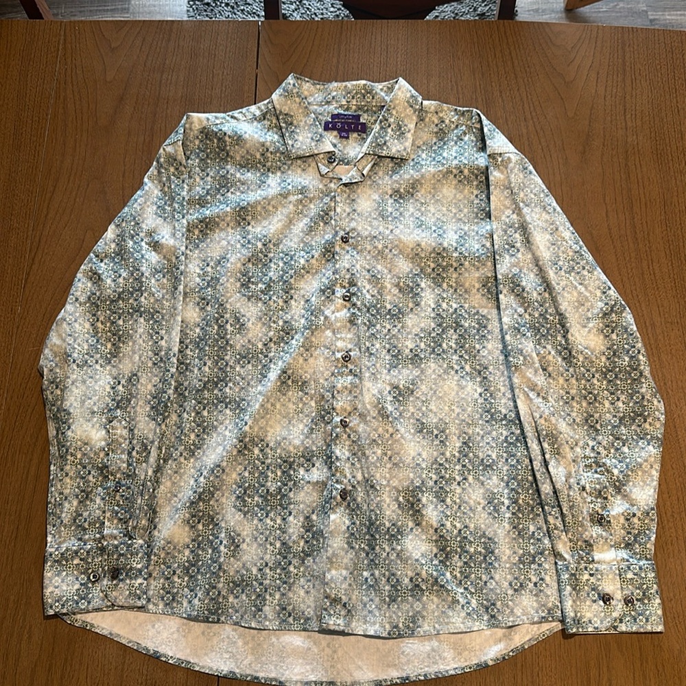 Kolte Men’s Long Sleeve Button-Down Shirt XXL